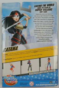 Katana Action Figure - DC Super Hero Girls - ON CARD - 2016 Mattel suicide squad