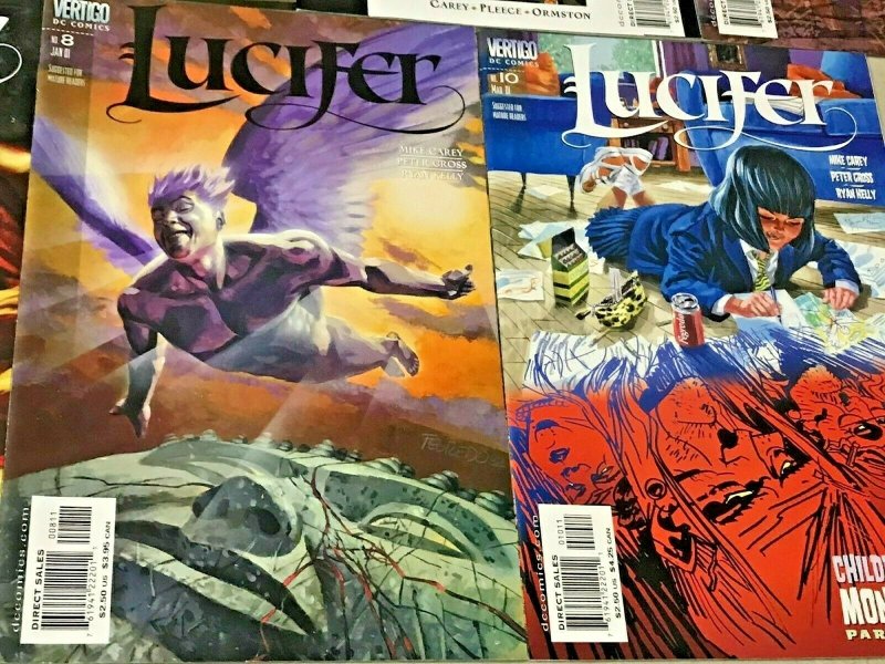 LUCIFER#1-10 VF/NM LOT 2000 (9 BOOKS) DC/VERTIGO COMICS 