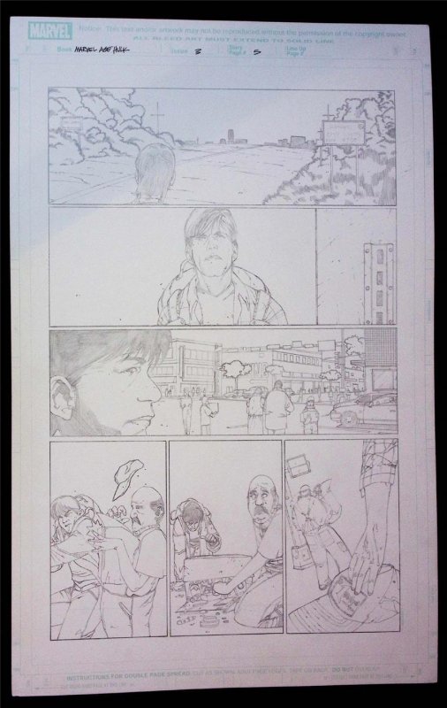 Marvel Age Hulk  #3  pg 5  Alex Sanchez Pencil  Art  2004