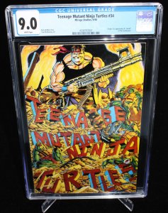 Teenage Mutant Ninja Turtles #34 (CGC 9.0) The Turtlenator - 1990