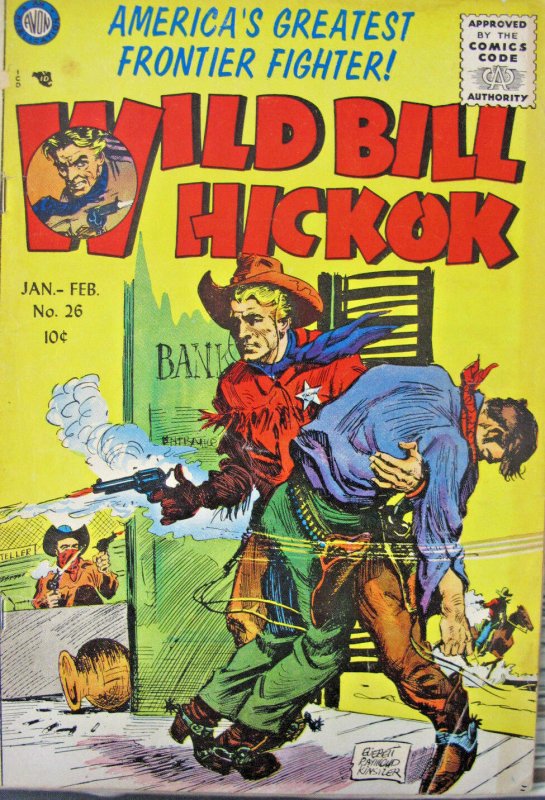 Wild Bill Hickok 1956 #26 Avon Silver Age Comic 10 Cent