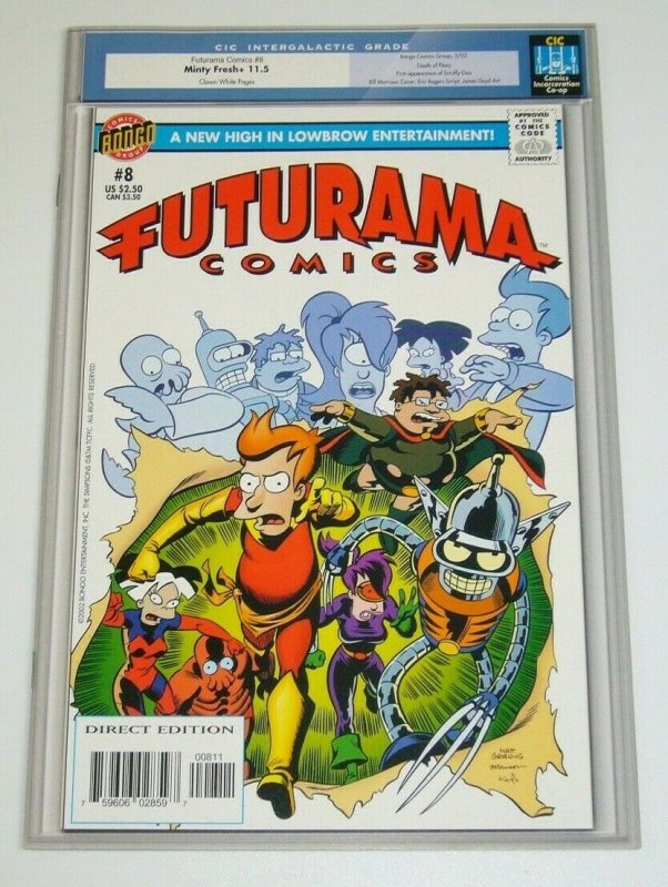 Futurama (Bongo) #8 VF/NM; Bongo | save on shipping - details inside