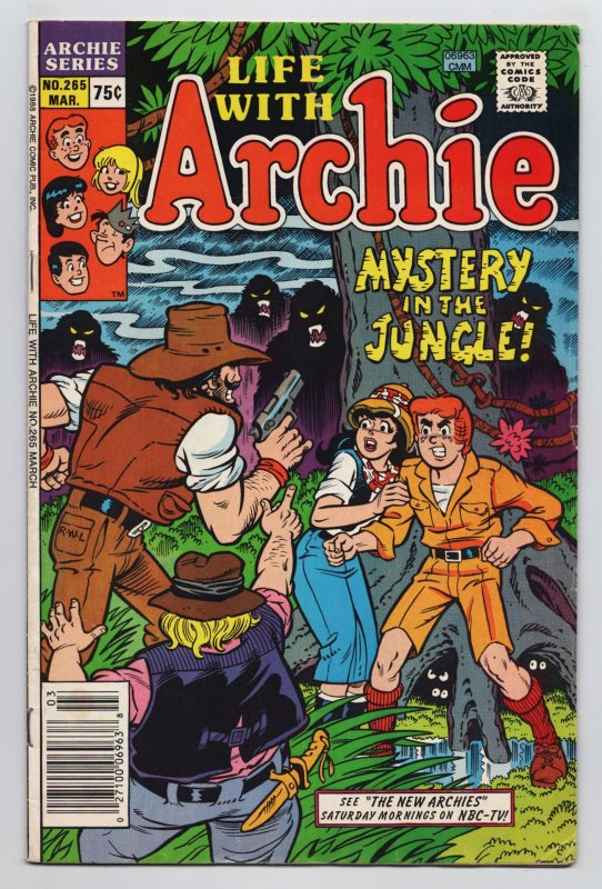 Life With Archie #265 Mystery In The Jungle (Archie Comics, 1988) VG