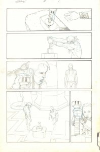 Secret Wars #2 p.1 - Young Thor Approaches Mjolnir - 2015 art by Esad Ribic