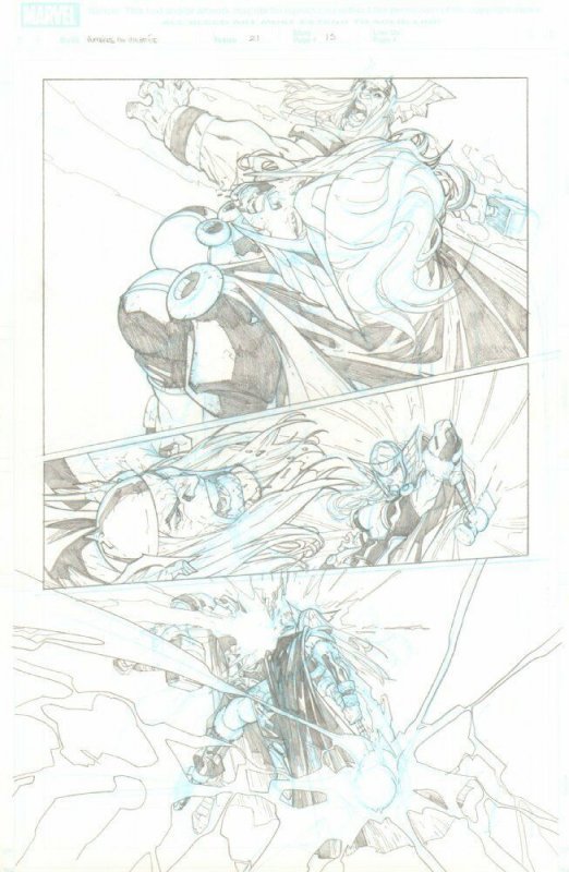 Avengers: The Initiative #21 p.15 - The Mad Clone of Thor art by Humberto Ramos