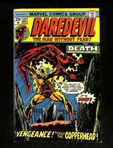 Daredevil #125 Vengeance cries the Copperhead! Avengers! Defenders!