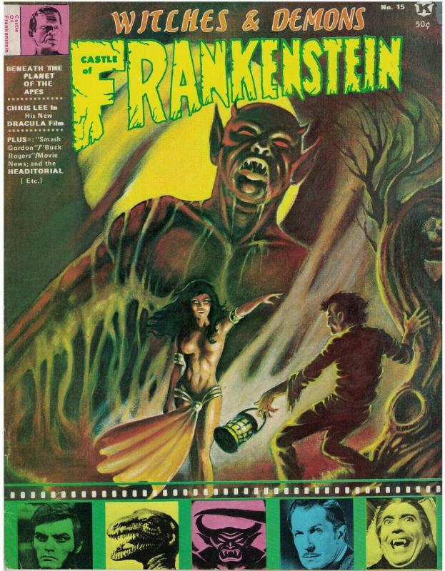 CASTLE OF FRANKENSTEIN 15 VG-F CHRIS LEE,Karloff copy D