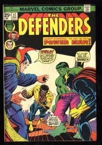 Defenders #17 FN+ 6.5 Hulk Dr. Strange Luke Cage 1st Wrecking Crew!