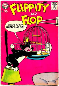 FLIPPITY & FLOP #38 (Feb1958) 5.5 FN-  Cat-Dog-Canary Funny Animals from DC!