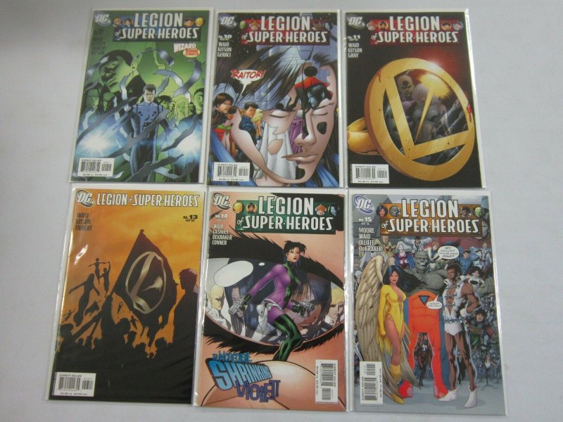 Legion of Super-Heroes lot 13 different from #1-15 8.0 VF (2005-06 5th Series)