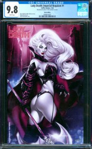 Lady Death Imperial Requiem #1 Chatzoudis Neon Edition Coffin Comics CGC 9.8 /99