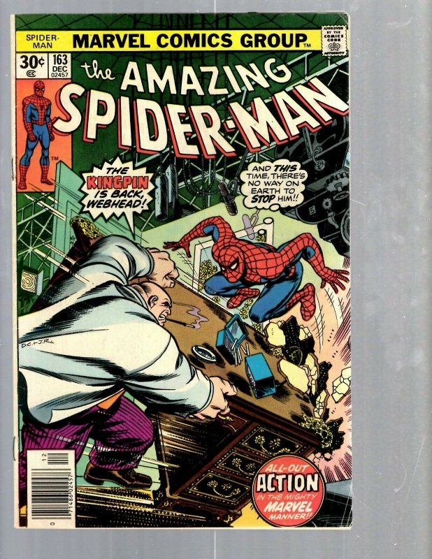 Amazing Spider-Man # 163 VF- Marvel Comic Book MJ Vulture Goblin Scorpion TJ1