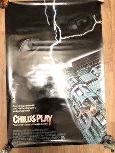 Child’s Play original movie poster 1988 27x40 fair condition