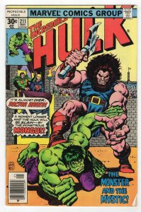 Incredible Hulk #211 VINTAGE 1977 Marvel Comics