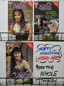 XENA WARRIOR PRINCESS: THE ORIGINAL OLYMPICS #1-3 COMPLETE! (Topps, 1998) Lim!