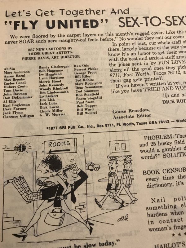 SEX TO SEXY #88 : SRI 1977 VG; Adult Cartoons & Jokes; Bill Ward, Pierre Davis
