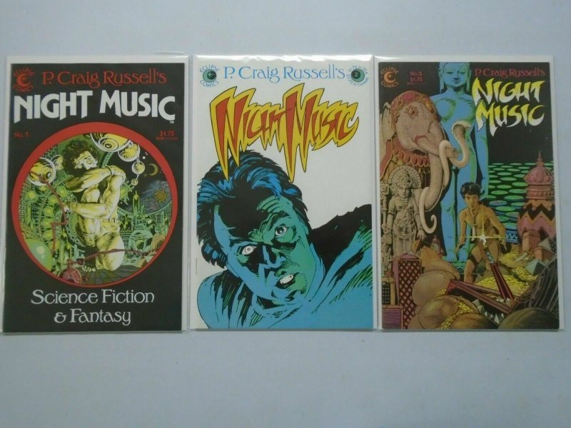 Night Music run #1-3 8.0 VF (1984 2nd Series)