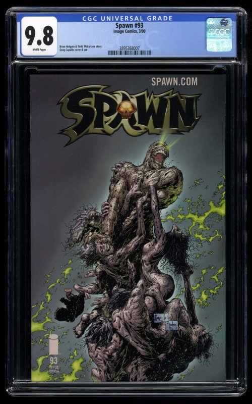 Spawn #93 CGC NM/M 9.8 White Pages Greg Capullo Cover and Art!