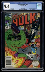 Incredible Hulk #300 CGC NM 9.4 Newsstand Variant Vs Spider-Man Daredevil!
