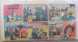 (22) Lone Ranger Sunday Pages by Fran Striker and Charles Flanders from 1954