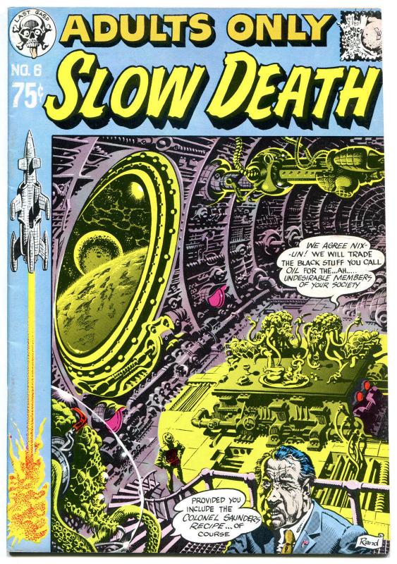 SLOW DEATH 6, FN/VF, Jack Jaxon, 1st, 1974, Underground, more UG in store