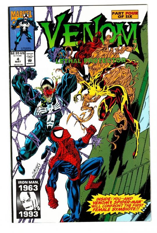 VENOM LETHAL PROTECTOR #4 VF/NM-1993 First AGONY, LASHER, PHAGE-comic book