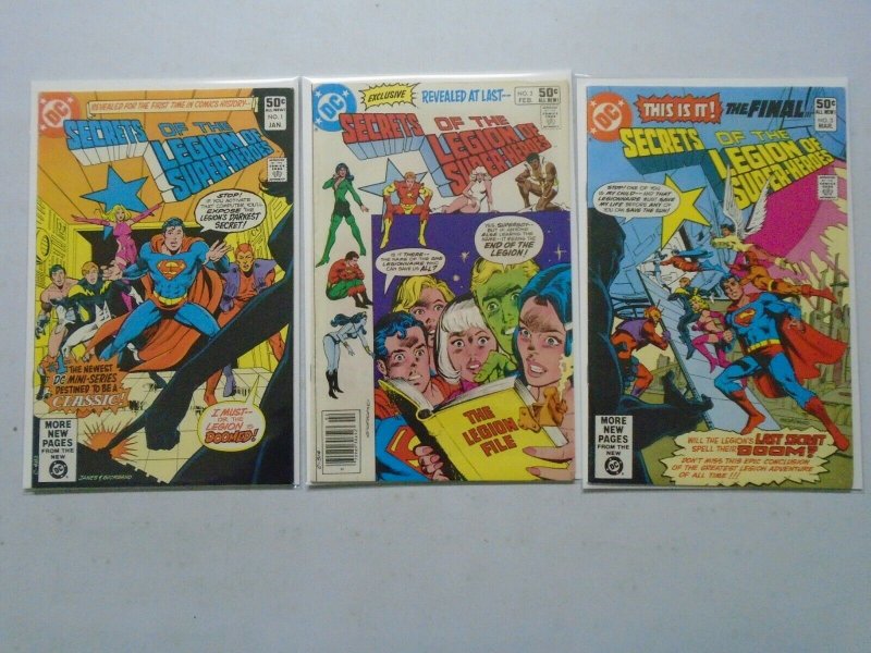 Secrets of the Legion of Super-Heroes set #1-3 6.0 FN (1981)