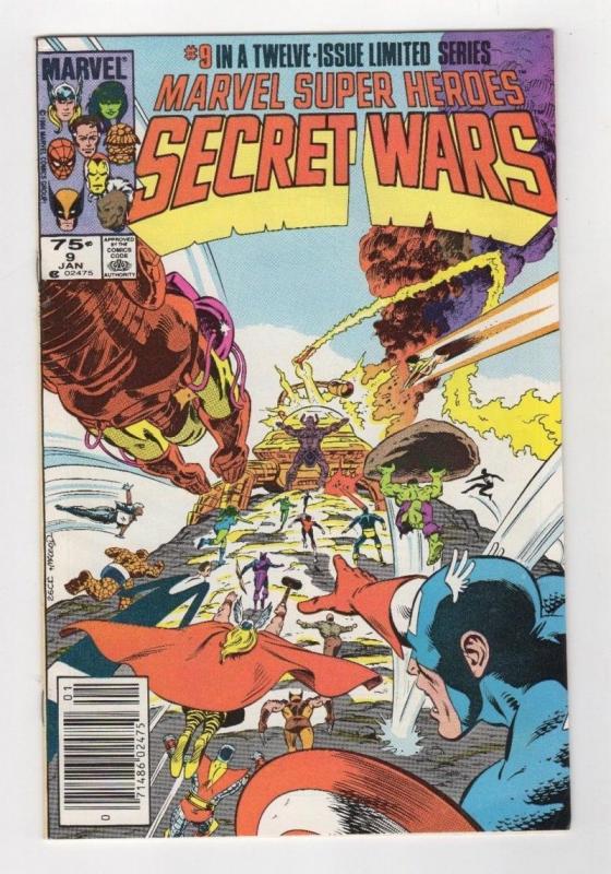 MARVEL SUPER-HEROES SECRET WARS #9, VF, Galactus, Zeck, 1984 1985 more in store