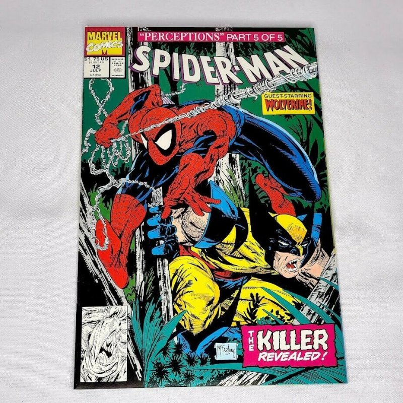 Spider-Man 12 Marvel 1991 VF/NM Todd McFarlane Wolverine Wendigo