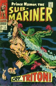 Sub-Mariner, The (Vol. 2) #2 VG ; Marvel | low grade comic June 1968 Triton