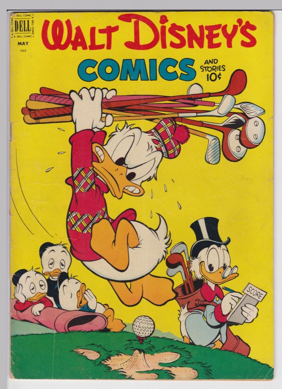 Walt Disney Comics and Stories 140 - May 1952 VG+ Dell