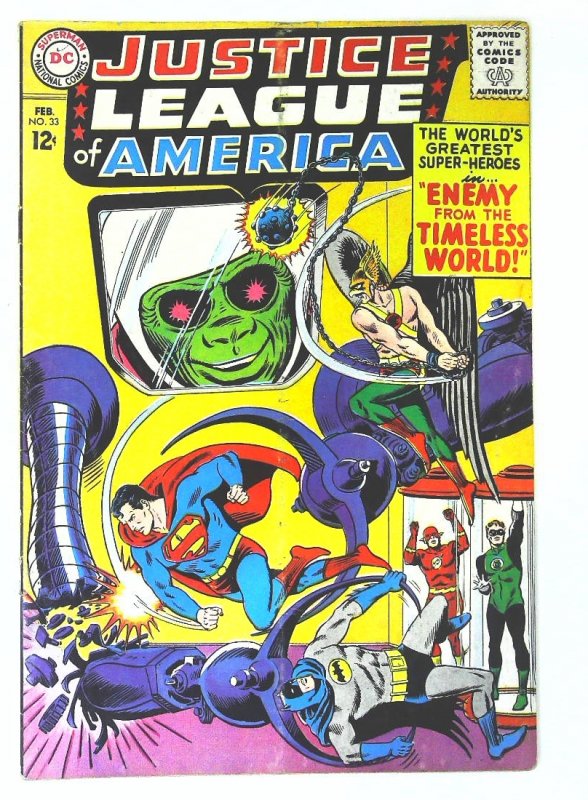 Justice League of America (1960 series)  #33, Fine- (Actual scan)