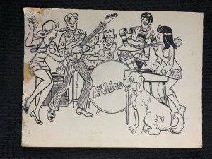 THE ARCHIES 16x12.5 Original Art on Board Jughead Reggie Veronica Vegas & Betty