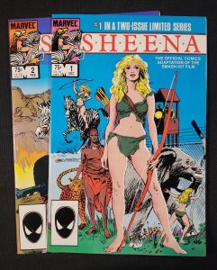 Sheena 2PC #1-2 - Gray Morrow Cover & Interiors (9.0/9.2) 1984