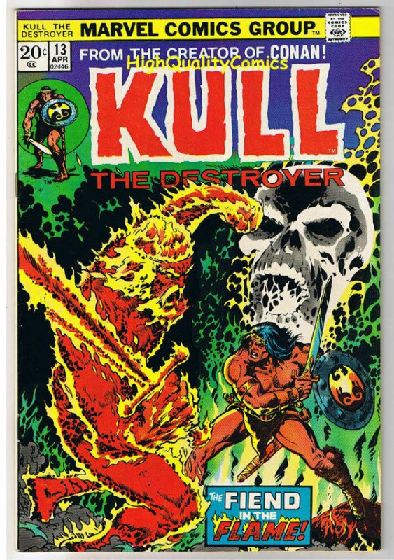 KULL the CONQUEROR 13, VF+, Robert Howard, Mike Ploog, 1971, more in store