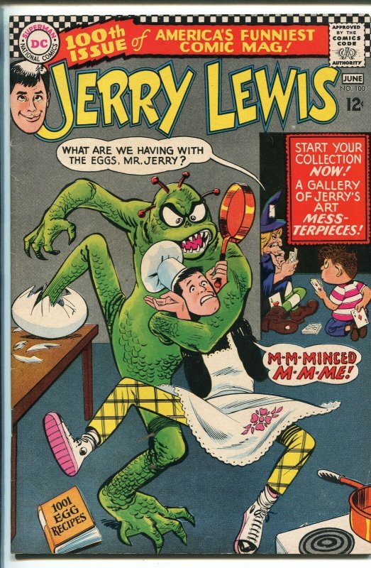 ADVENTURES OF JERRY LEWIS  #100 1967-DC-MONSTER-HORROR-BOB OKSNER-vf minus