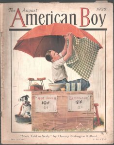 American Boy-7/1928-Alan Foster Cover-Pulp Fiction-VG