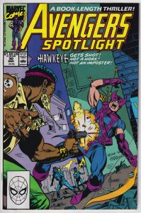 Avengers Spotlight #30 (1990) Hawkeye
