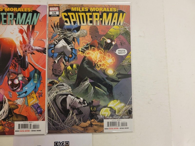 2 Miles Morales Spider-Man Marvel Comic Books #19 20 24 TJ43