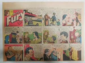 Miss Fury Sunday #236 by Tarpe Mills 10/14/1945 Size: 11 x 15  Very Rare Year #5