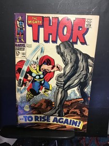 Thor #151 (1968) high-grade jack Kirby destroyer, Inhumans! VF/NM Oregon CERT!