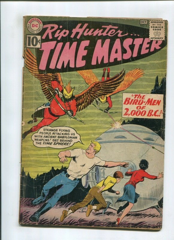 RIP HUNTER #4 (1.8) *FISHERMAN COLLECTION* BIRD MEN OF 2000 BC 1961
