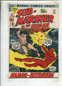 SUB-MARINER #44 (8.0) VS THE HUMAN TORCH!! 1971