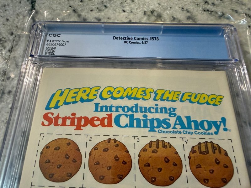 Detective Comics # 578 CGC Graded 9.4 DC Comic Book Year 2 Part 4 McFarlane JH23