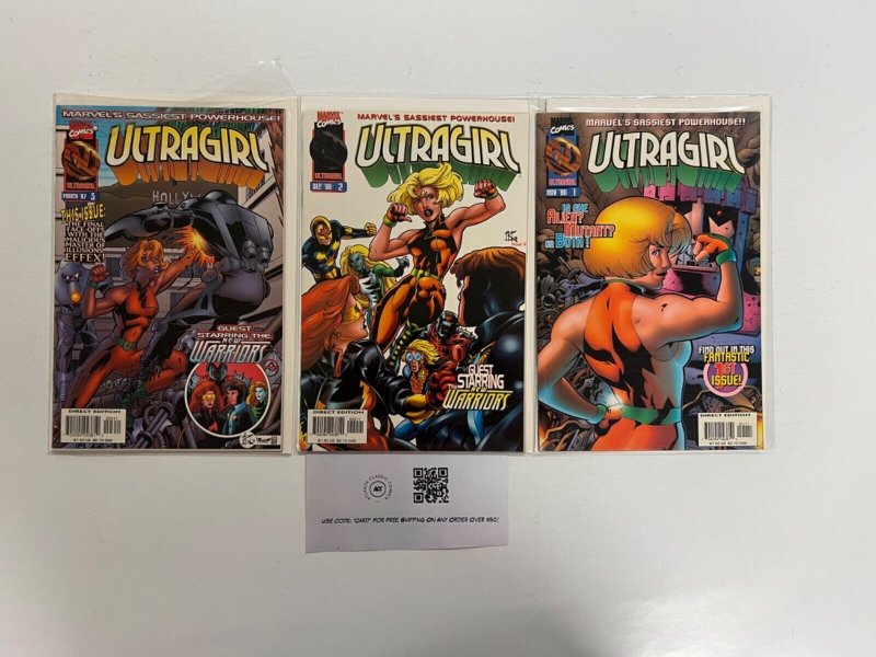 3 Ultragirl Marvel Comic Books # 1 2 3 Avengers Defenders Thor Hulk 9 JS35