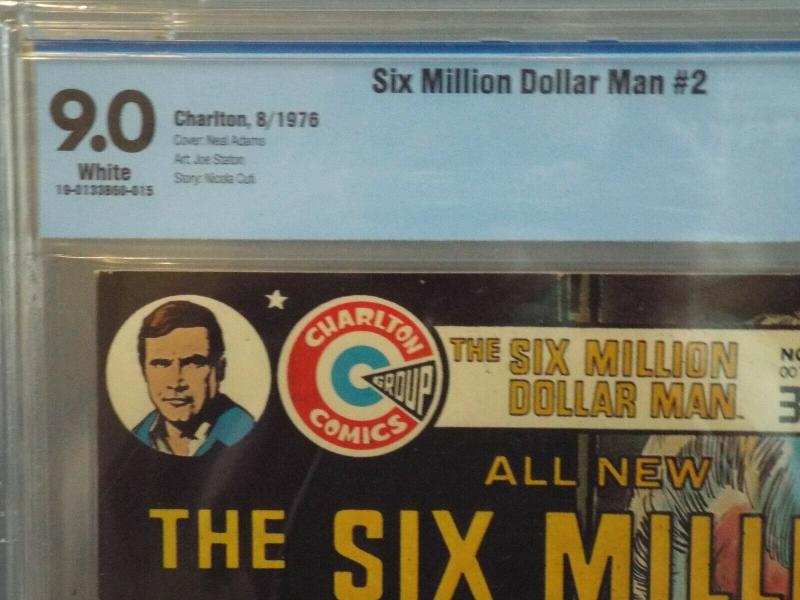 Six Million Dollar Man #2, CBCS 9.0, Neal Adams Cover, Not CGC