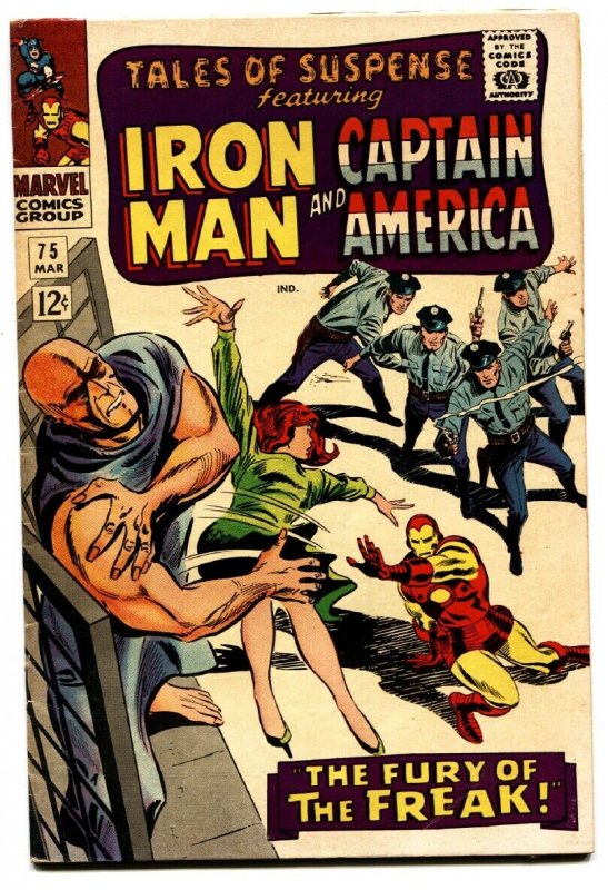 TALES OF SUSPENSE #75 comic book 1965-iron man-CAPTAIN AMERICA-BATROC