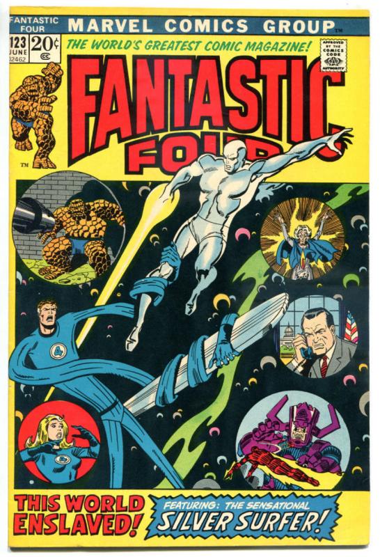 FANTASTIC FOUR #123, VF/NM, Silver Surfer, Galactus, 1961, more FF in store