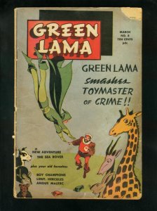 GREEN LAMA #8 1946-BOY CHAMPIONS-SEA ROVER-FINAL ISSUE-good plus G+