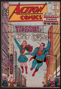 Action Comics #285 (5.0) Supergirl Reveals Identity to the World - 1962